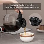 12-Cup Stainless Steel Drip Coffee Maker with Carafes