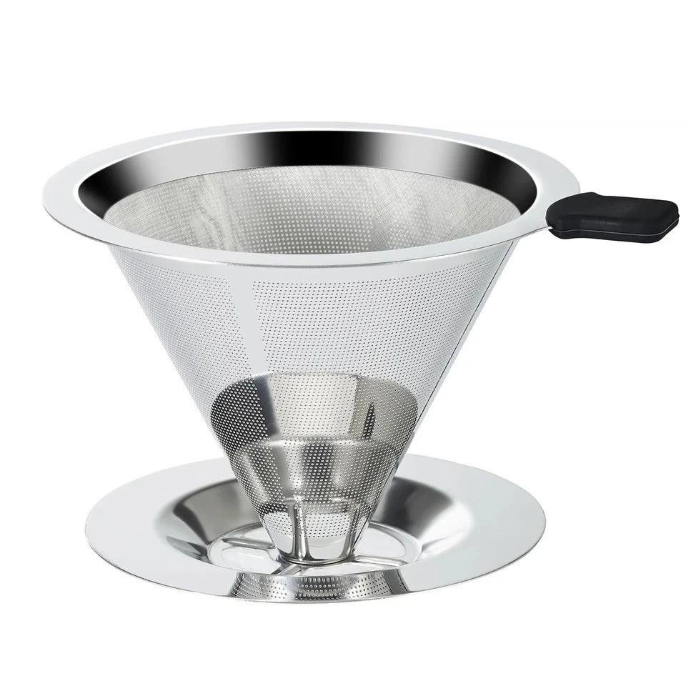 Double Mesh Pour Over Coffee Dripper Filter