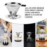 Double Mesh Pour Over Coffee Dripper Filter