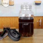 64Oz Cold Brew Coffee Maker with Steel Filter