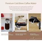 64Oz Cold Brew Coffee Maker with Steel Filter