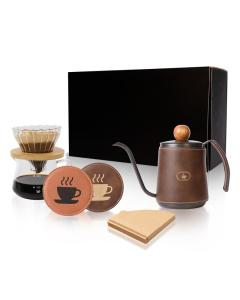 Pour Over Coffee Maker Set with Kettle and Filters