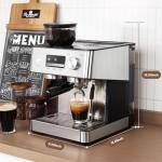 Gevi Espresso Machine with Grinder and Frother