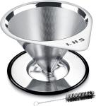 Reusable Stainless Steel Pour Over Coffee Dripper