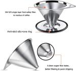 Reusable Stainless Steel Pour Over Coffee Dripper
