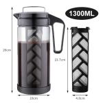 1.3L Cold Brew Coffee Maker with Glass Pitcher