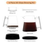 Over Brew XL Glass Pour Over Coffee Kit