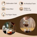 Over Brew XL Glass Pour Over Coffee Kit