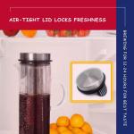 Large Glass Cold Brew Coffee and Tea Maker