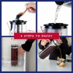 Large Glass Cold Brew Coffee and Tea Maker
