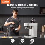 VEVOR 12-Cup Commercial Drip Coffee Maker