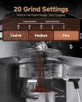 AMZCHEF Espresso Machine with Grinder and Frother