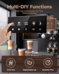 AMZCHEF Espresso Machine with Grinder and Frother