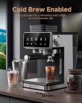 AMZCHEF Espresso Machine with Grinder and Frother