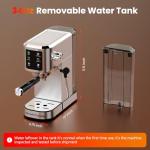 20-Bar Touchscreen Espresso Machine with Milk Frother