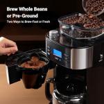 Gevi 10-Cup Coffee Maker with Burr Grinder
