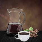 Pour Over Coffee Maker with Glass Carafe and Filter