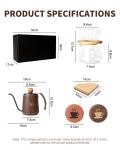 Pour Over Coffee Maker Set with Kettle and Filters