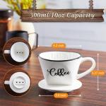 Ceramic Pour Over Coffee Maker, Easy Manual Brew