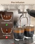 20 Bar Espresso Machine with Grinder and Frother