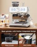 20 Bar Espresso Machine with Grinder and Frother