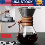 Heat-Resistant Borosilicate Glass Pour Over Coffee Maker