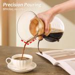 Heat-Resistant Borosilicate Glass Pour Over Coffee Maker