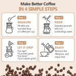 Heat-Resistant Borosilicate Glass Pour Over Coffee Maker