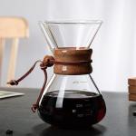 Heat-Resistant Borosilicate Glass Pour Over Coffee Maker