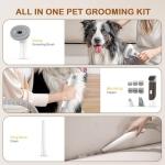 Dog Grooming Vacuum with Clipper and Brush Tools