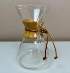 Chemex 8-Cup Pour Over Coffee Maker with Wood Collar