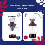Cold Brew Coffee Maker with Stainless Steel Filter
