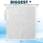50 Cold Brew Coffee Filter Bags with Drawstring