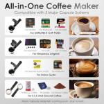 20-Bar Espresso Machine with Milk Frother