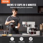 VEVOR 12-Cup Commercial Drip Coffee Maker