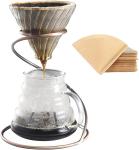 Glass Pour Over Coffee Maker Set with Stand