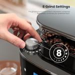 Electactic 10-Cup Programmable Coffee Maker with Grinder