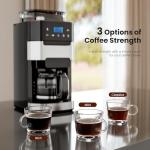Electactic 10-Cup Programmable Coffee Maker with Grinder