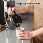 Electactic 10-Cup Programmable Coffee Maker with Grinder