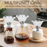 Portable Stainless Steel Pour Over Coffee Dripper