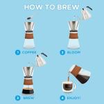 GROSCHE Amsterdam Glass Pour Over Coffee Maker