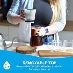 GROSCHE Amsterdam Glass Pour Over Coffee Maker