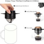 Reusable Metal Pour Over Coffee Maker