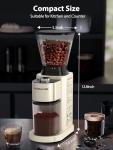 Aromaster Electric Burr Coffee Grinder with 24 Settings