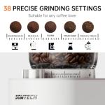 SOWTECH Adjustable Conical Burr Coffee Grinder