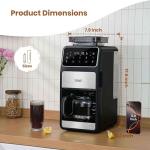 Gevi 10-Cup Grind and Brew Coffee Maker