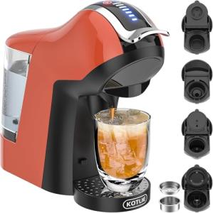 KOTLIE 5-in-1 Espresso Coffee Maker (Orange)