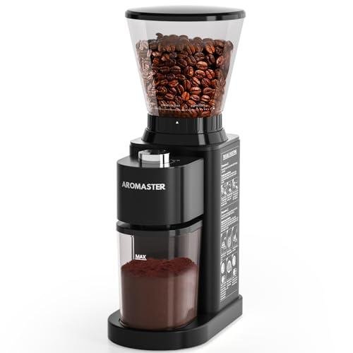 Aromaster Conical Burr Coffee Grinder with 48 Settings