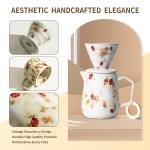 Pour Over Coffee Maker Set with Strawberry Cup