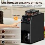 5-Cup Programmable Coffee Maker with Grinder